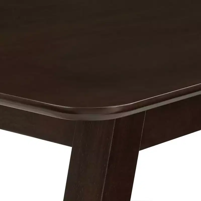 Brown Rectangular Dining Table, Trestle Style, Seats 4