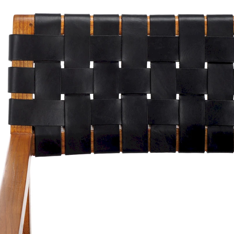 SAFAVIEH Gerda Woven Leather Dining Room Chair - 22.1