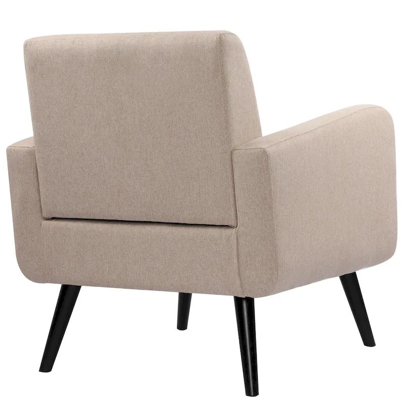Mid Century Fabric Modern Accent Chair Armchair