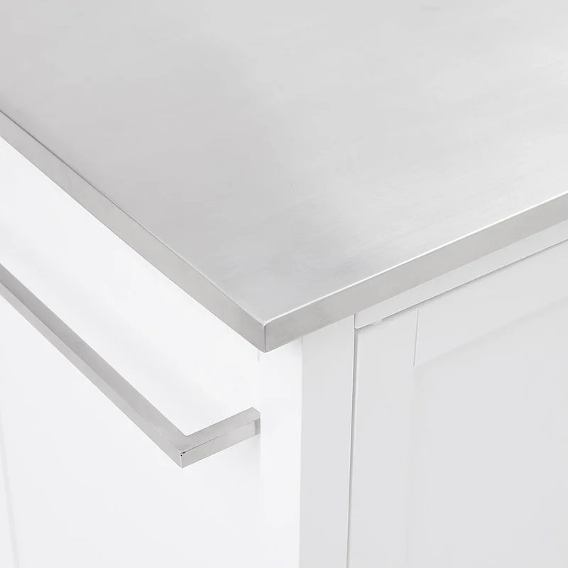 Crosley Soren Stainless Steel Top Kitchen Island/Cart - 18.13d x 42.13w x 37.5h