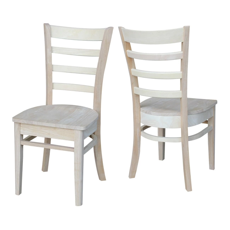 International Concepts Set of Two Emily Side Chairs