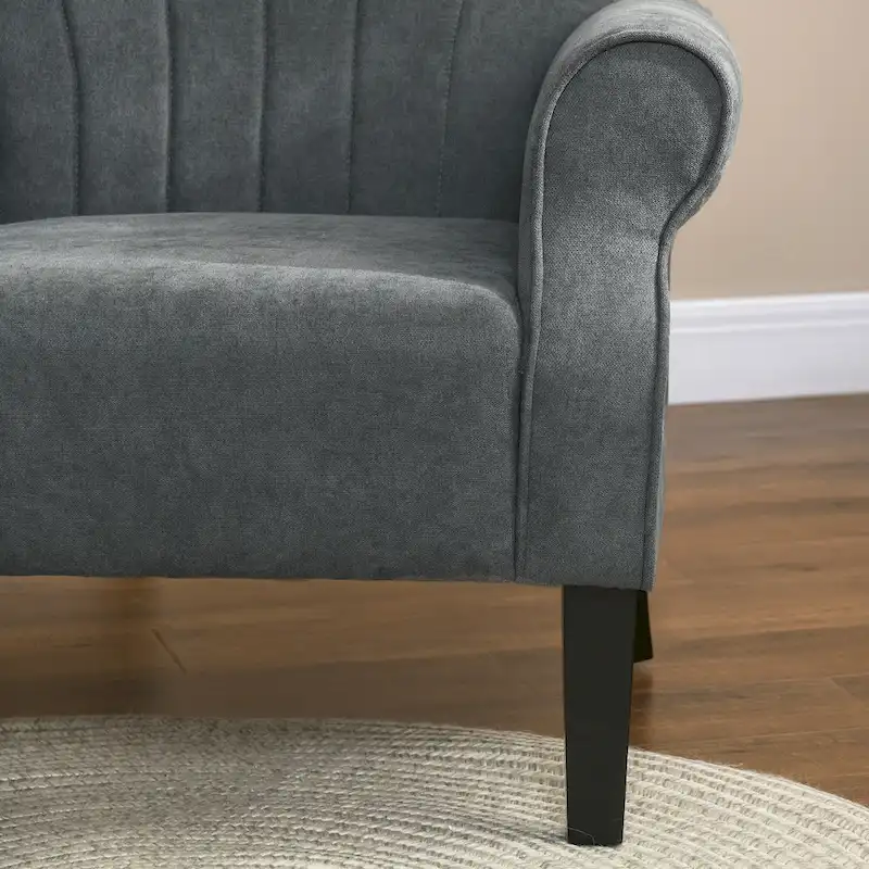 Modern 31.5 Arm Chair with Wood Legs