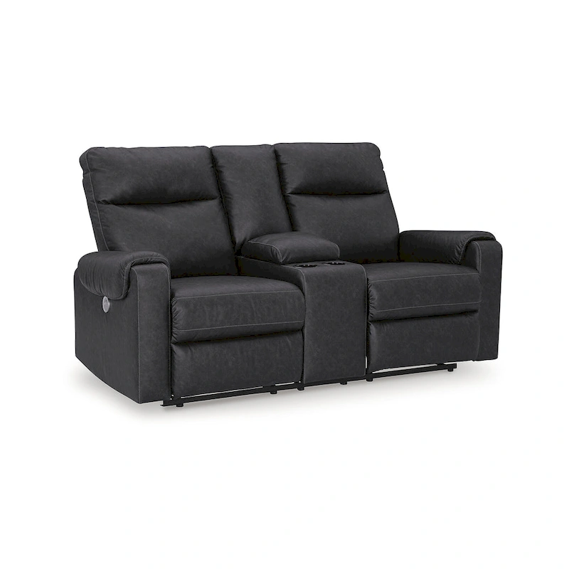 Signature Design by Ashley Barnsana Power Reclining Loveseat with Console