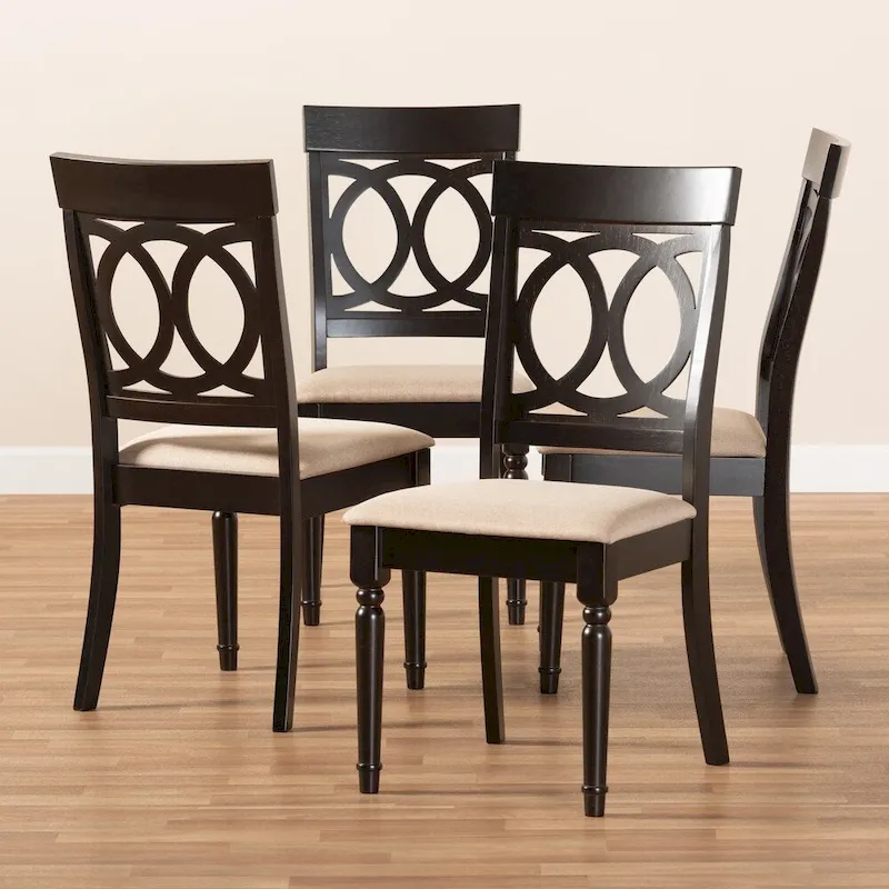 Copper Grove Taizz Modern Fabric 4-piece Dining Chair Set