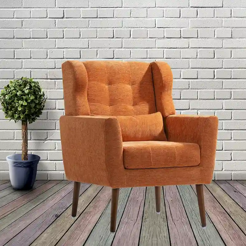 Modern Accent Chair Upholstered Foam Filled Living Room Chairs Comfy Reading Chair
