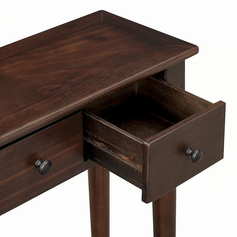 Entryway Table with 4 Drawers(Espresso)