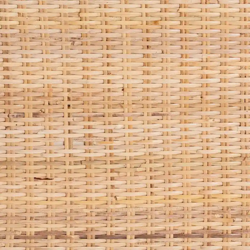 Kalimantan Bohemian Light Honey Rattan and Acacia Wood Console Table