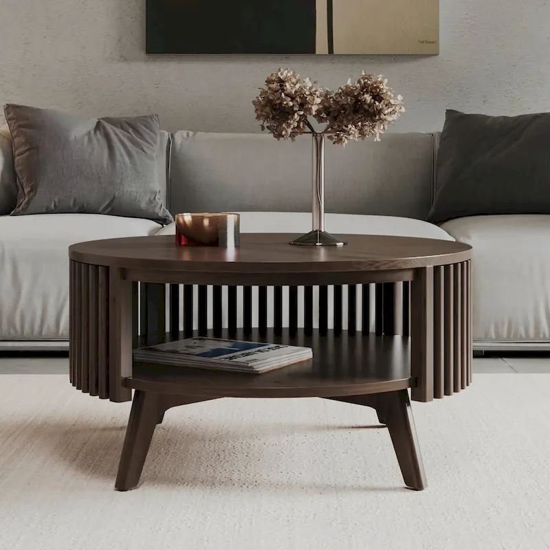 Studio London Sierra Mid Century Modern Coffee Table with Storage