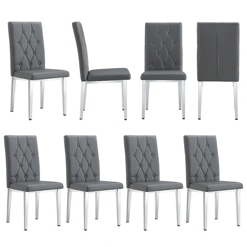 8 Piece Armless Dining Chairs