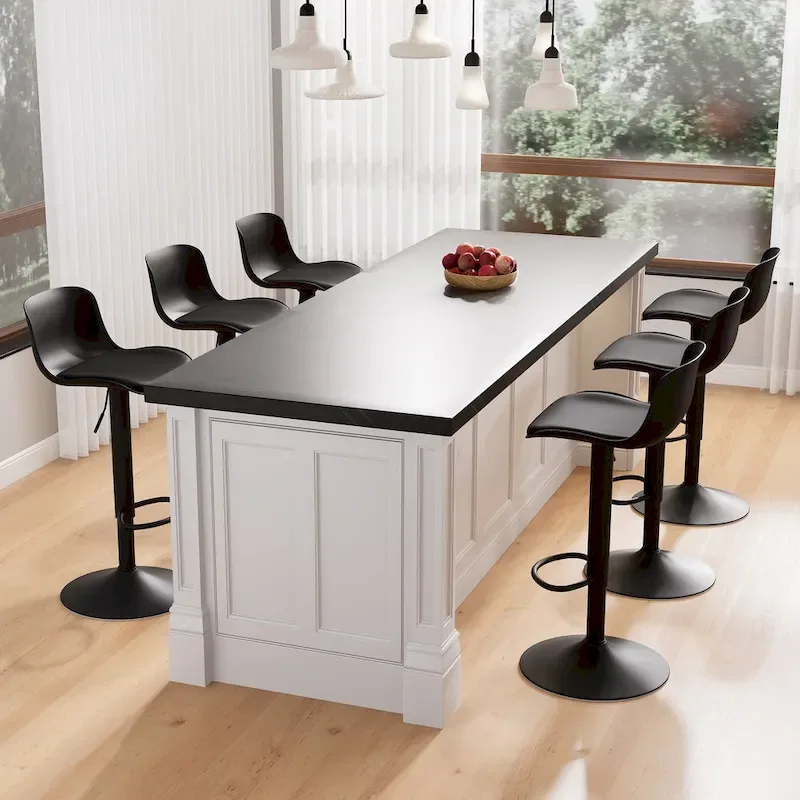 Swivel Bar Stools Set of 2, Height Adjustable Counter Stools