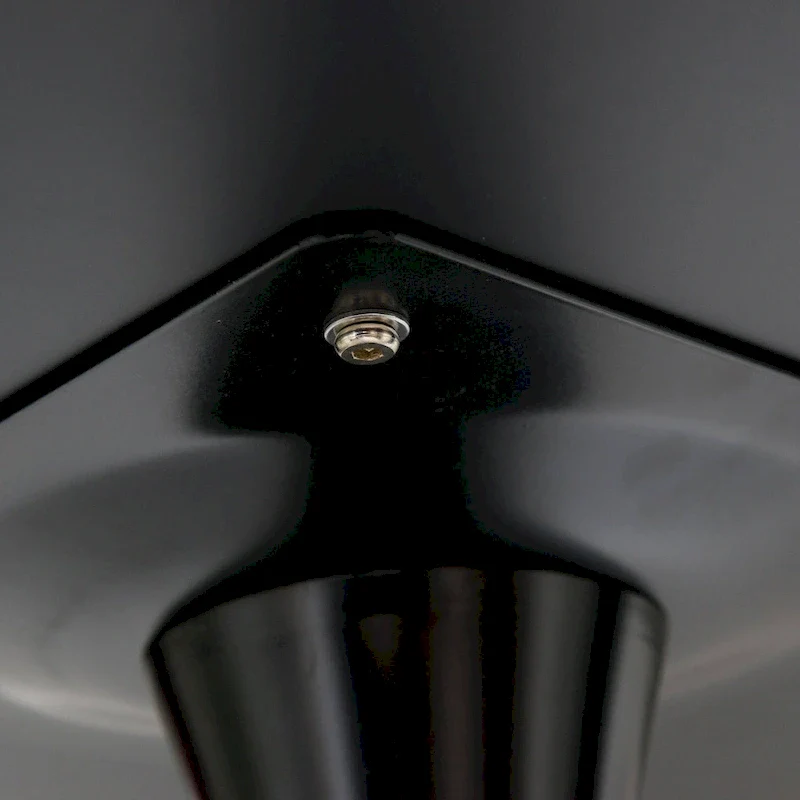 5-Piece Dining Set with 35 Round MDF Table and 4 ABS Plastic Side Chair with Gold Metal Legs