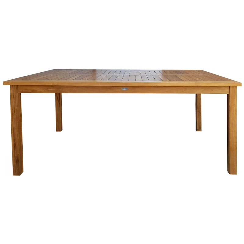Chic Teak Maldives Rectangular Teak Wood Bistro Bar Table, 63 x 35 inch (table only)