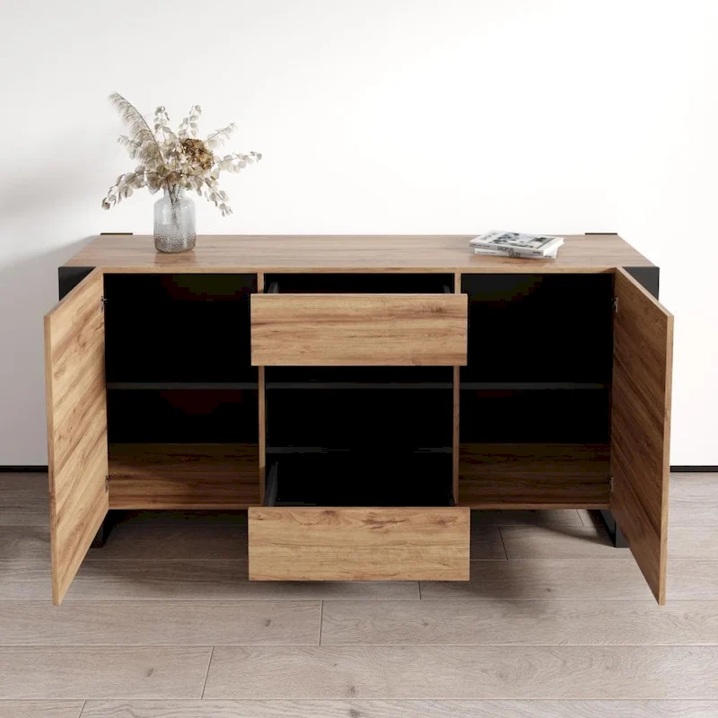 Woody Modern 64.5-inch Sideboard Buffet