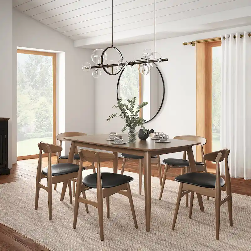 Ribe Mid-Century Modern Tapered Dining Set