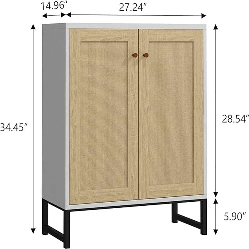 Sideboard Buffet Table - 15D x 27.16W x 35H