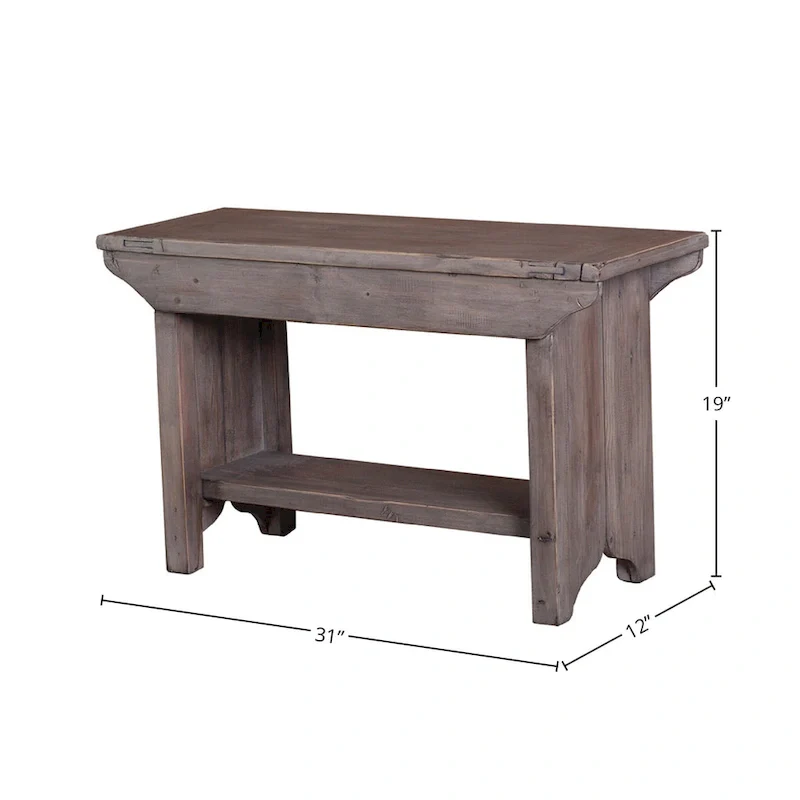 31 Wide Small Bench, Light Brown