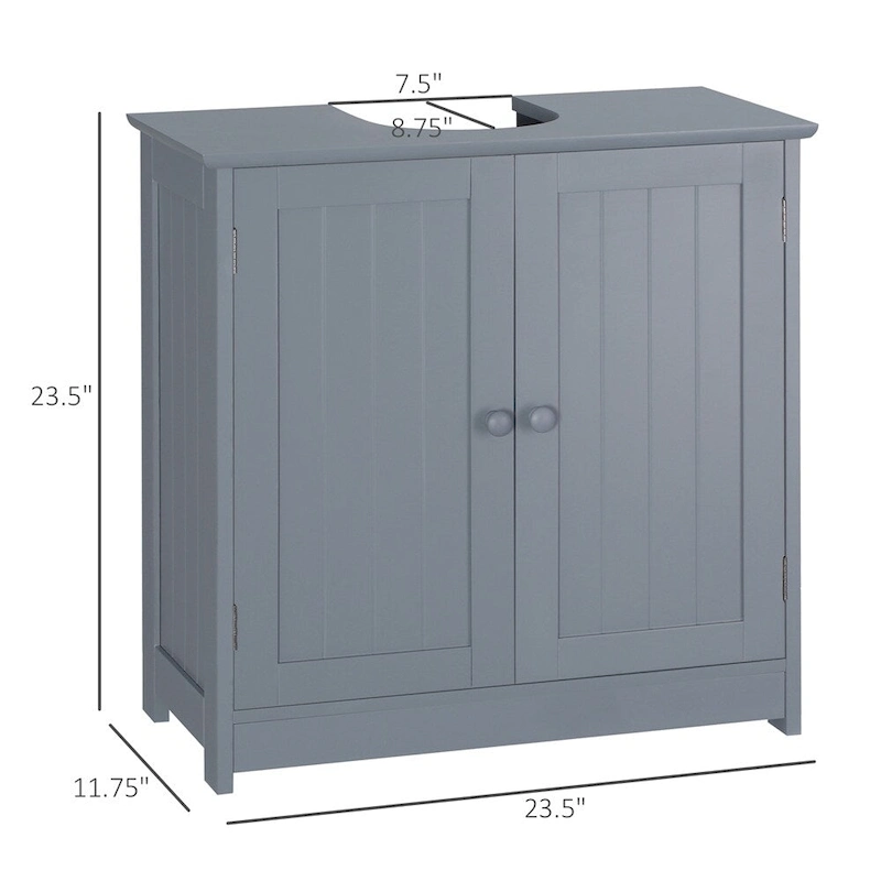 Bathroom Vanity Cabinet with 2 Doors and Adjustable Shelf (No Sink)