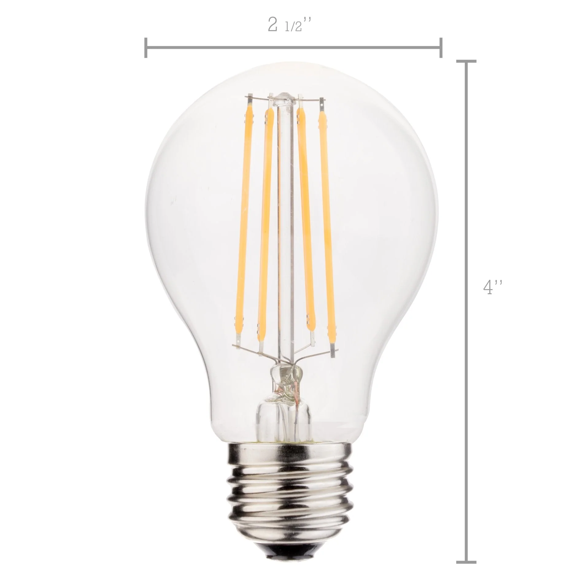 6W Dimmable LED (60W eq.) Bulb, 2700K Warm White