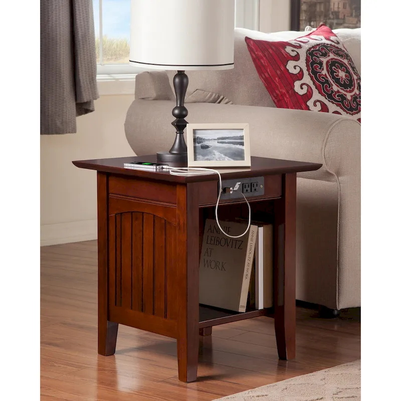 AFI Nantucket End Table with Built-in Charger