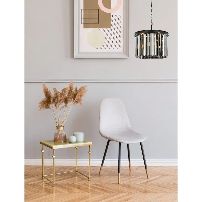 Royce Edge 6-Light Matte Black Pendant