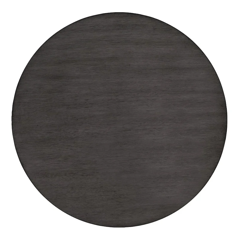 3-Shelf Round End Table – Slate Grey / Espresso, Wood, Single