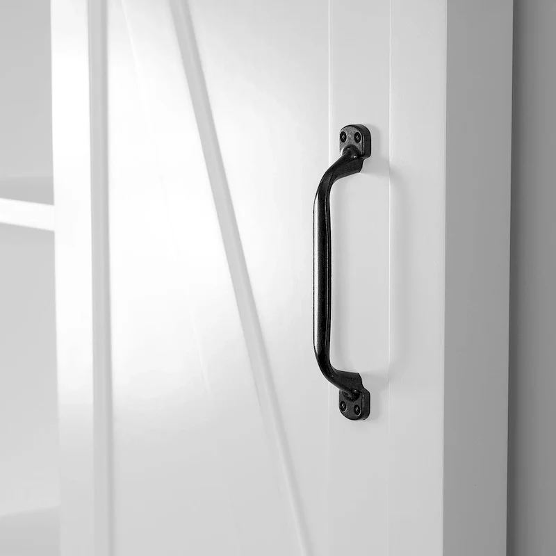 Farmhouse White MDF Wood Over-the-Toilet Space Saver Bathroom Cabinet