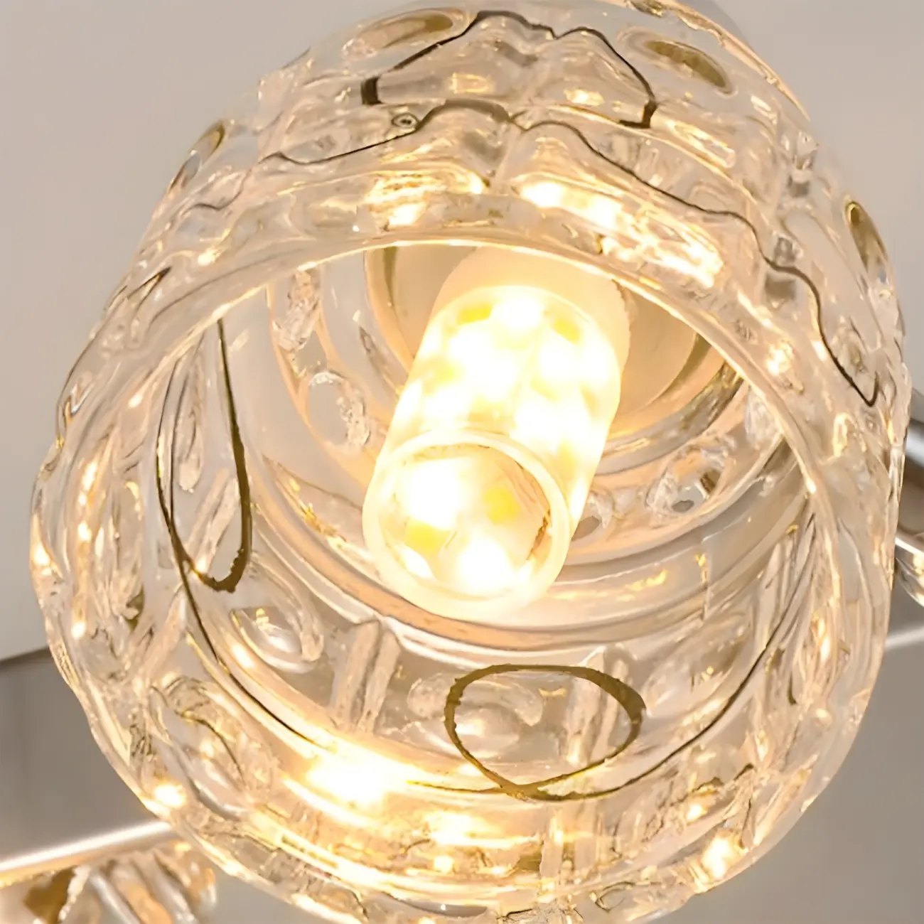 Modern Chrome Crystal Bathroom Vanity Light