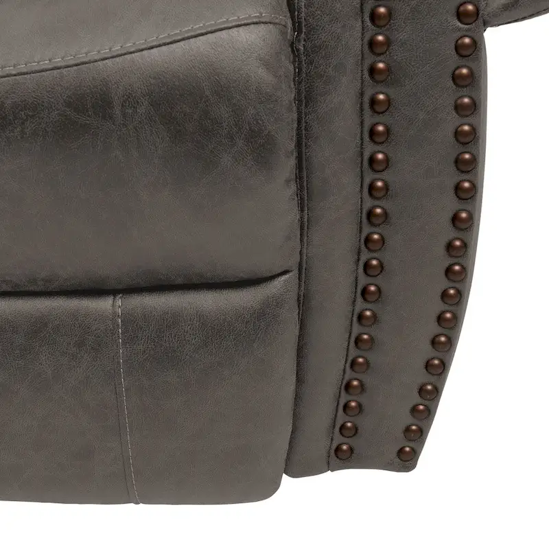 Copper Grove Dilsen Extra Large Rolled Arm Wall Hugger Recliner Chair