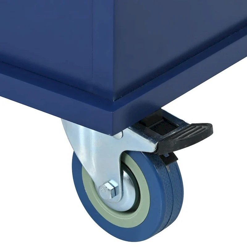 Rolling Mobile Kitchen Island with Wheels Drop Leaf, Solid Wood Top