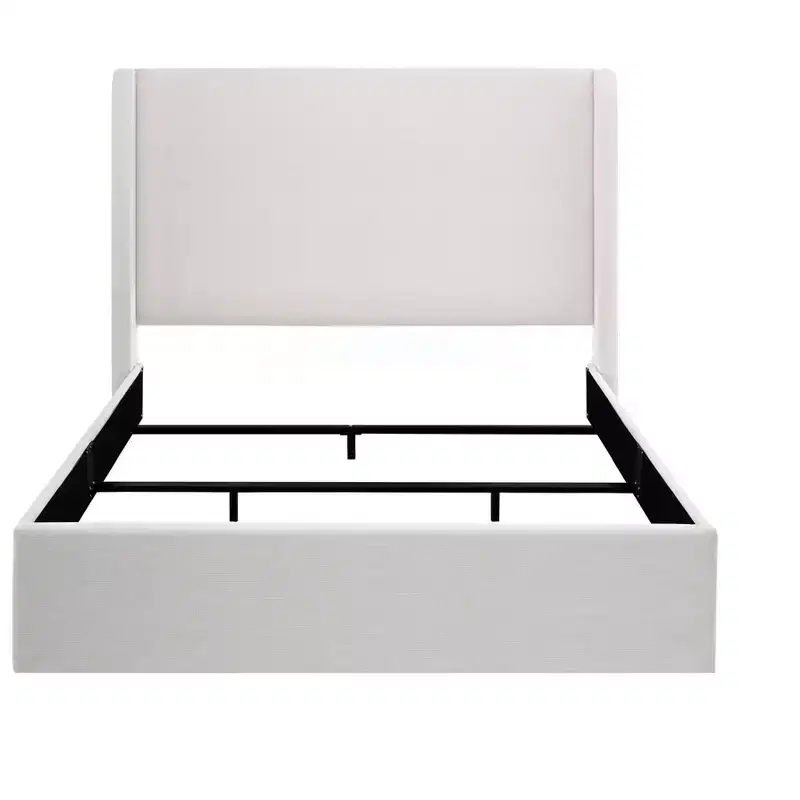 GDFStudio Petra Modern Chenille Upholstered Wingback Bed, Box Spring Required