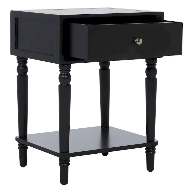Pine Wood End Table with Sculptured Legs (18