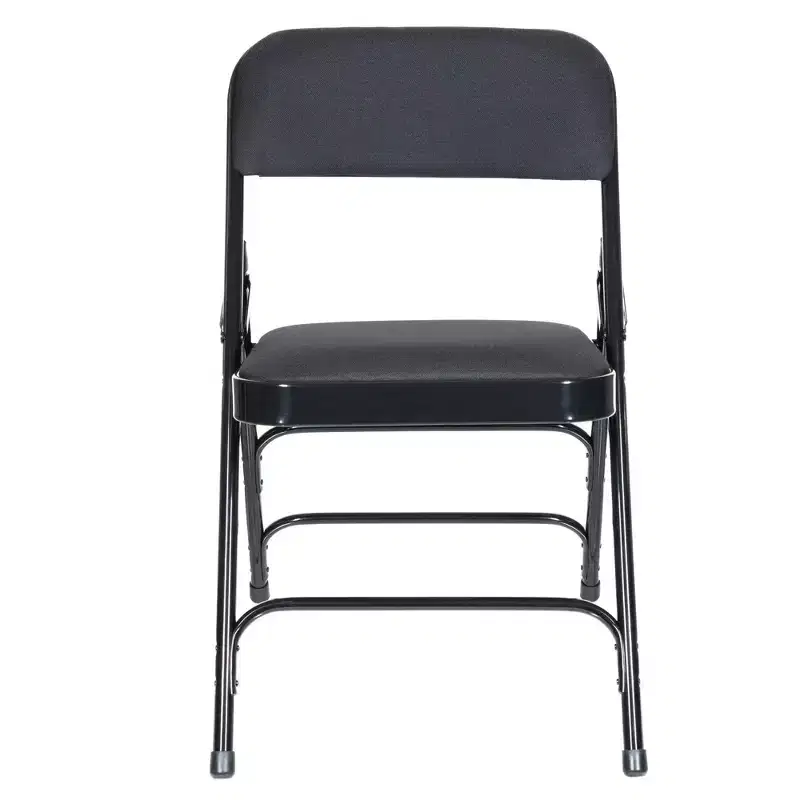 Set of 4 Deluxe Fabric Padded Triple Brace Folding Chairs - Hampden Furnishings