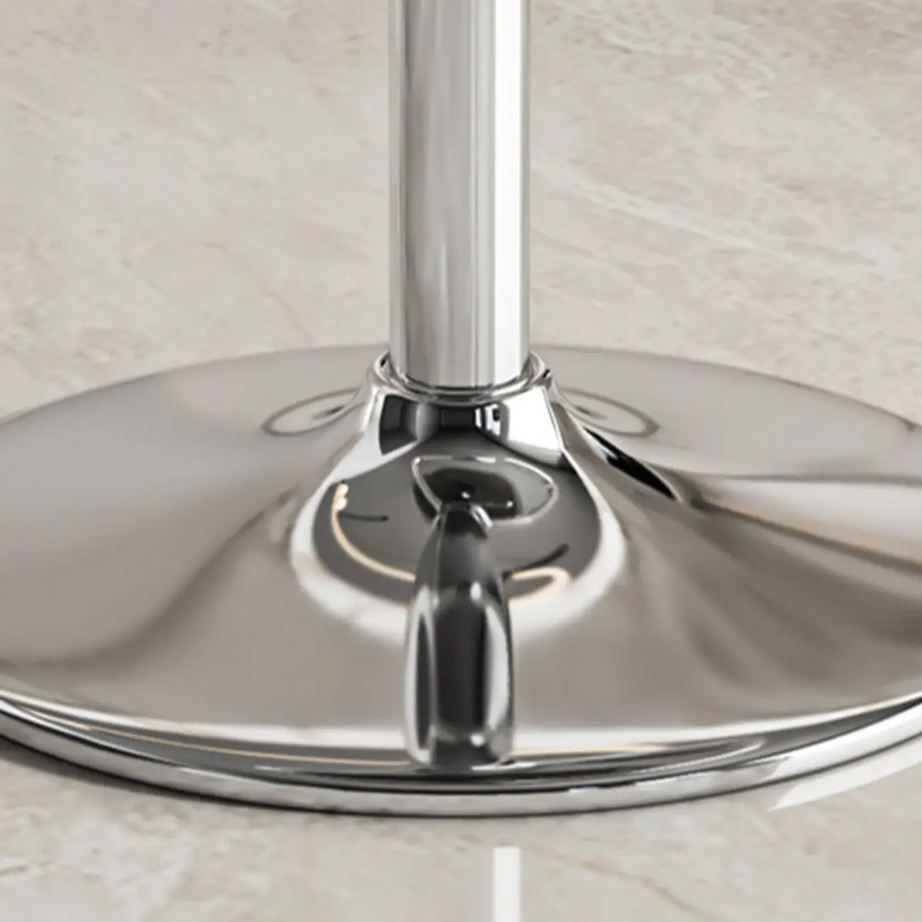 Transparent Acrylic Cushioned Swivel Adjustable Bar Stool