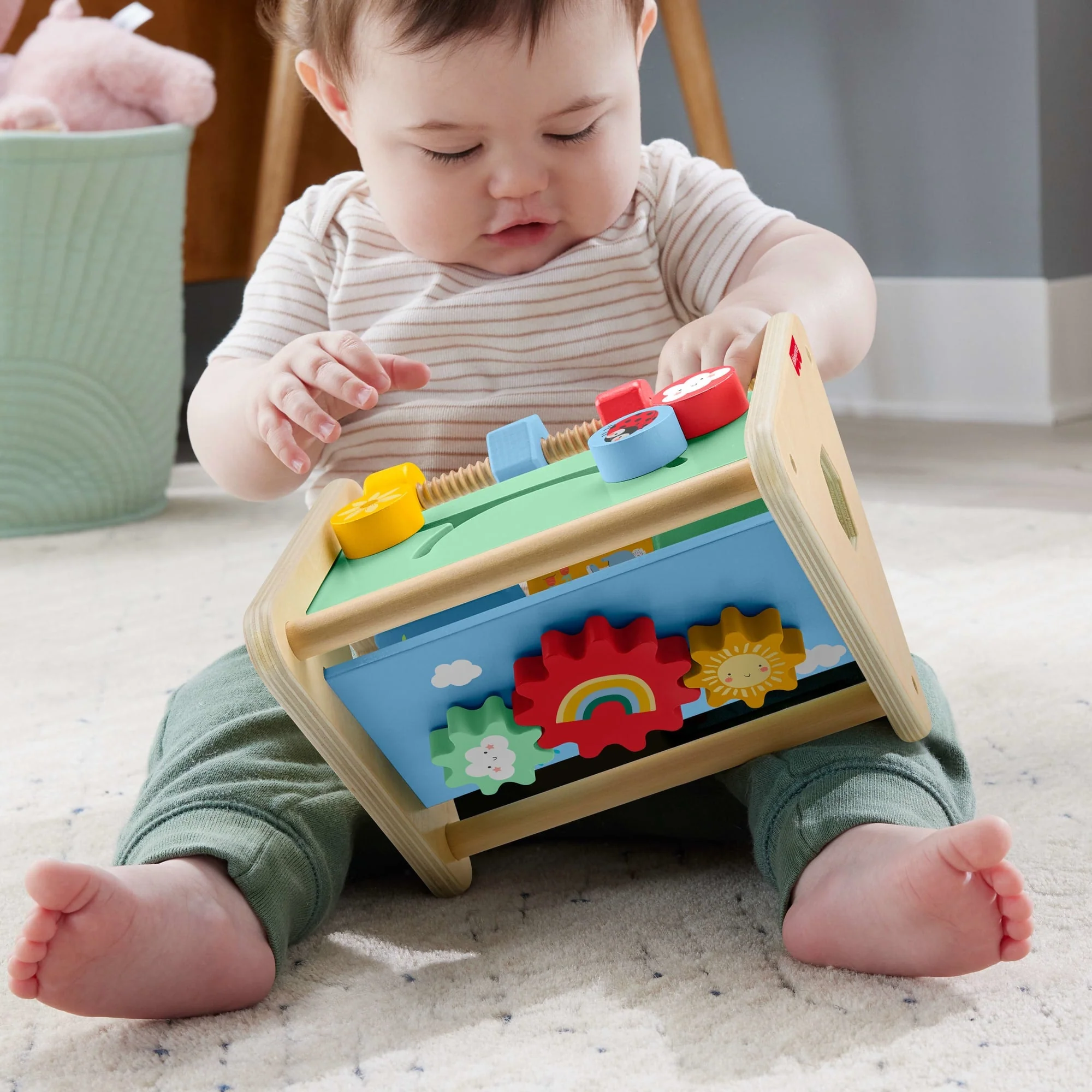 Fisher-Price  Triangle D’Activités en Bois, 1Élément en Bois