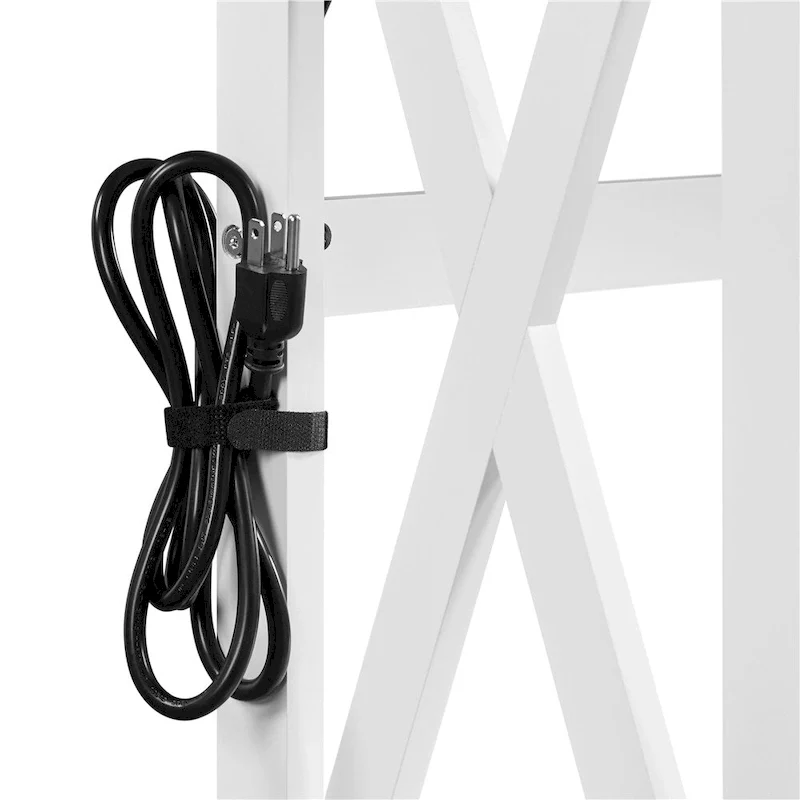 Yaheetech 2-Tier Narrow Sofa Table with Outlet Industrial Long Console Table