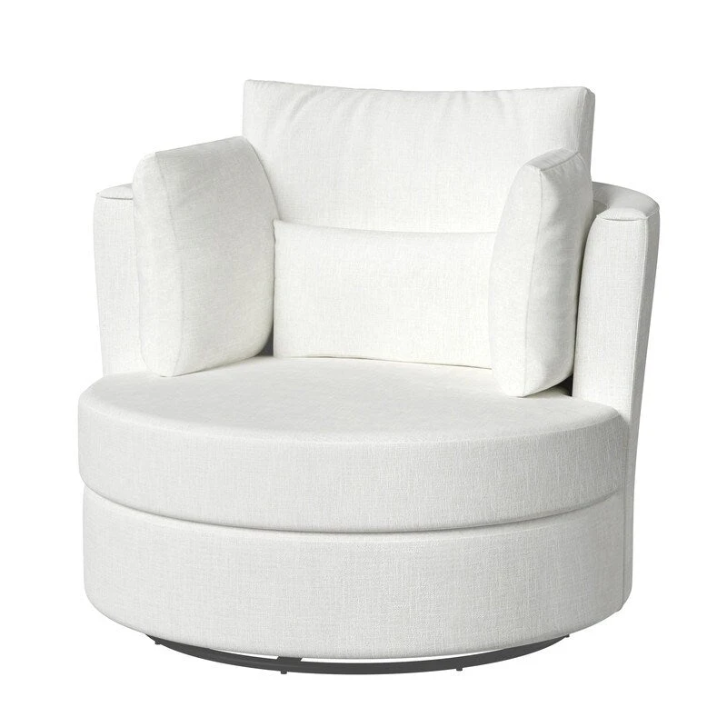 Chenille Swivel Soft Modern Upholstered Accent Chair (Set of 2)