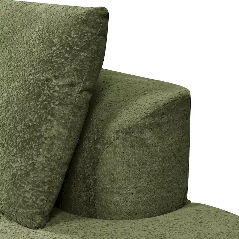 Christopher Knight Home - Olivia Curved Foam Sofa Set - 116L