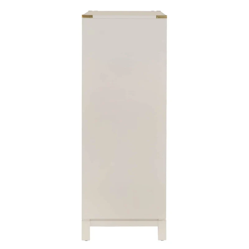 Kedric 5-Drawer Gold Accent Chest by iNSPIRE Q Bold