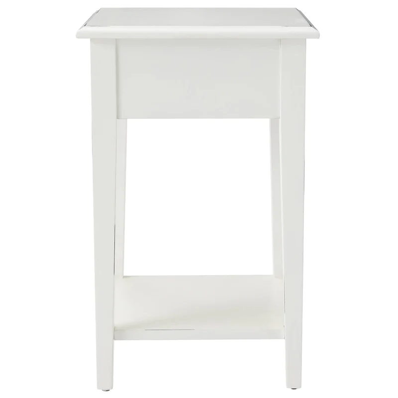 Leick Home One Drawer Square Side Table with Shelf