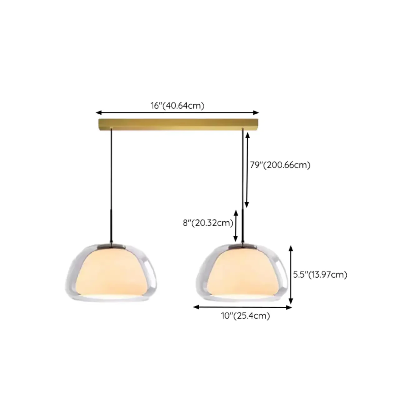 Elegant Designer LED Milk Glass Jelly Pendant Light