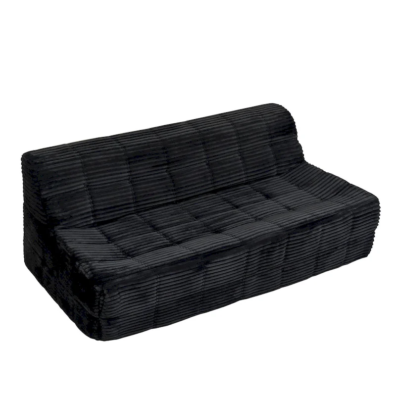 75 Foam 3-Seat Sofa with No Assembly, Space-Saving Design, and Easy Setup