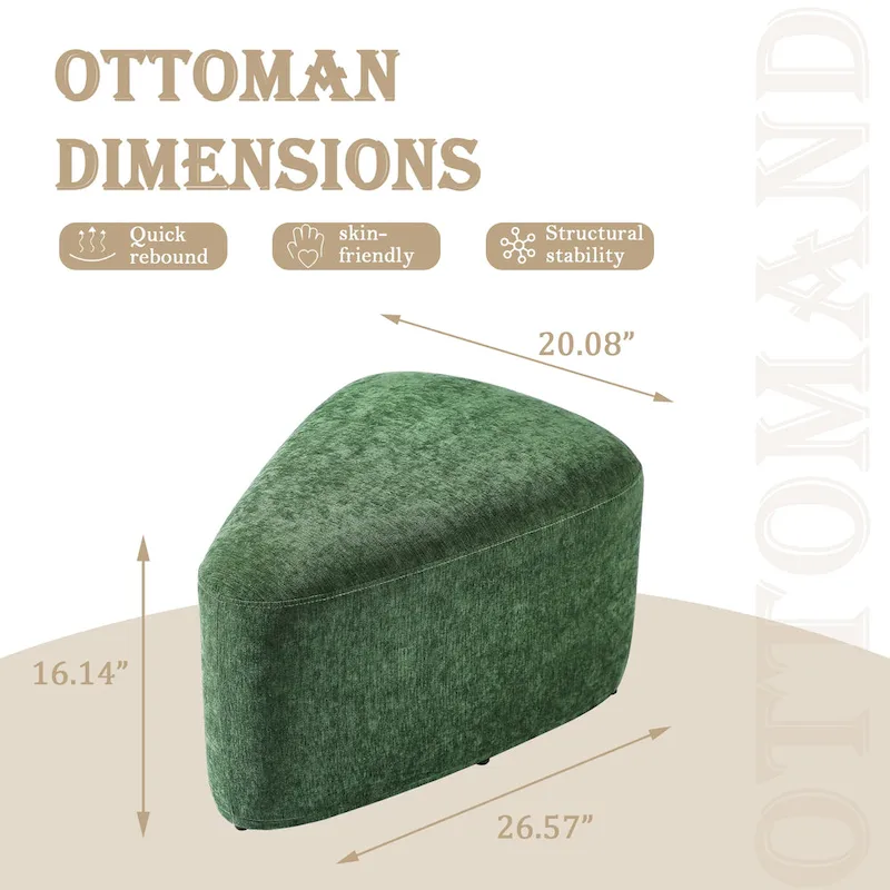 26 Footstools and Ottomans, Modern Fabric Pouf Ottoman