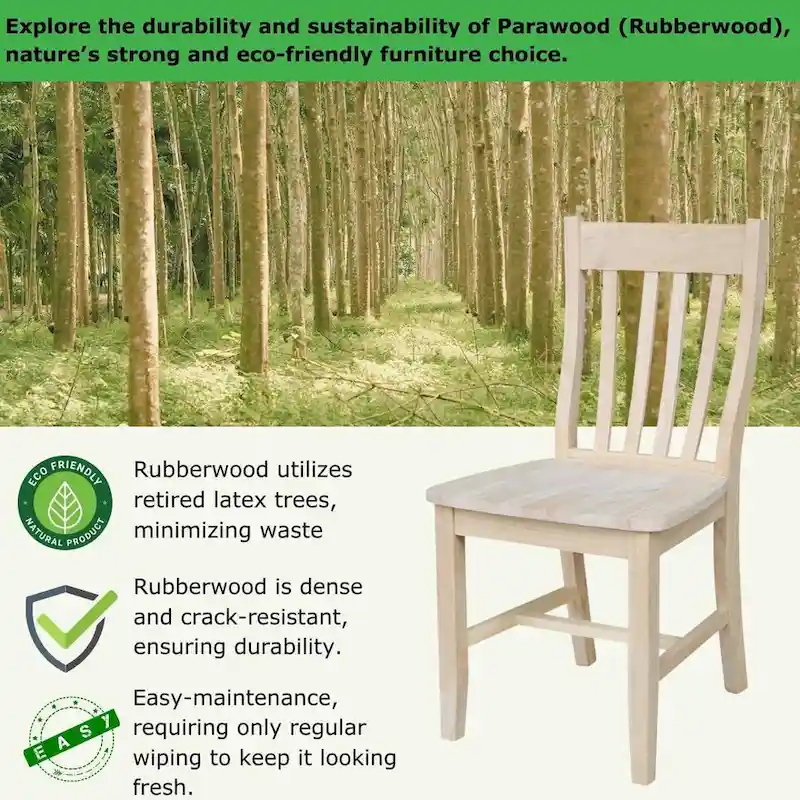 Quince Solid Wood Schoolhouse Chairs, Set of 2