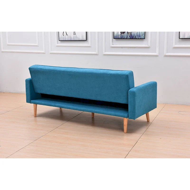 Velvet Wingback Push Back Recliner Chair