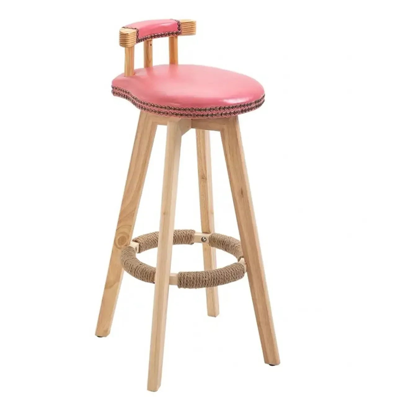 Bar Height Swivel Leather Modern Bar Stools
