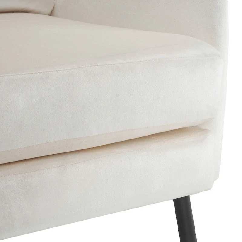 Stylish Wing Back Velvet Accent Chair by Christopher Knight Home