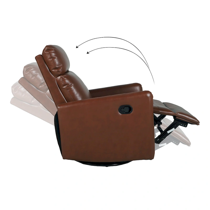 Alex Classic Manual Swivel Recliner With Sustainable Products