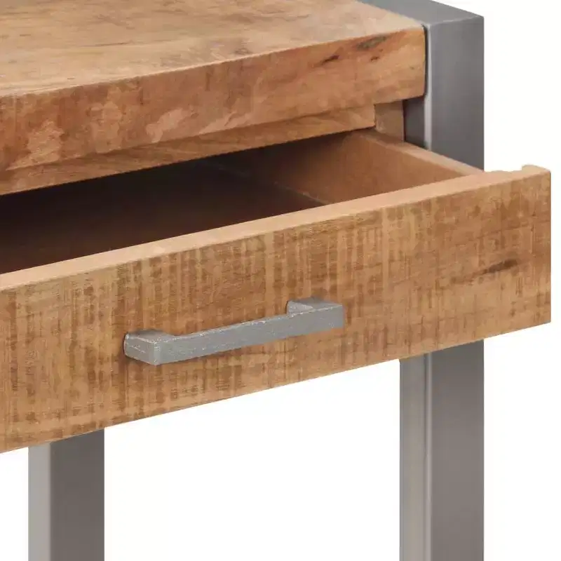 vidaXL Console Table 37.4x13.8x29.5 Solid Mango Wood