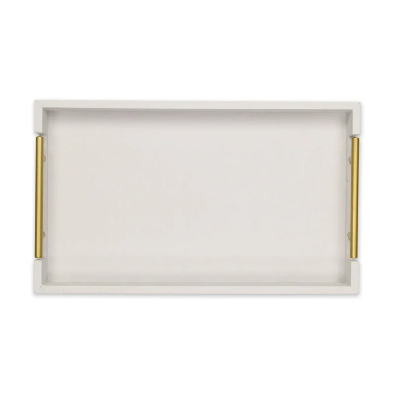 Lusan Faux Shagreen Tray with Handles