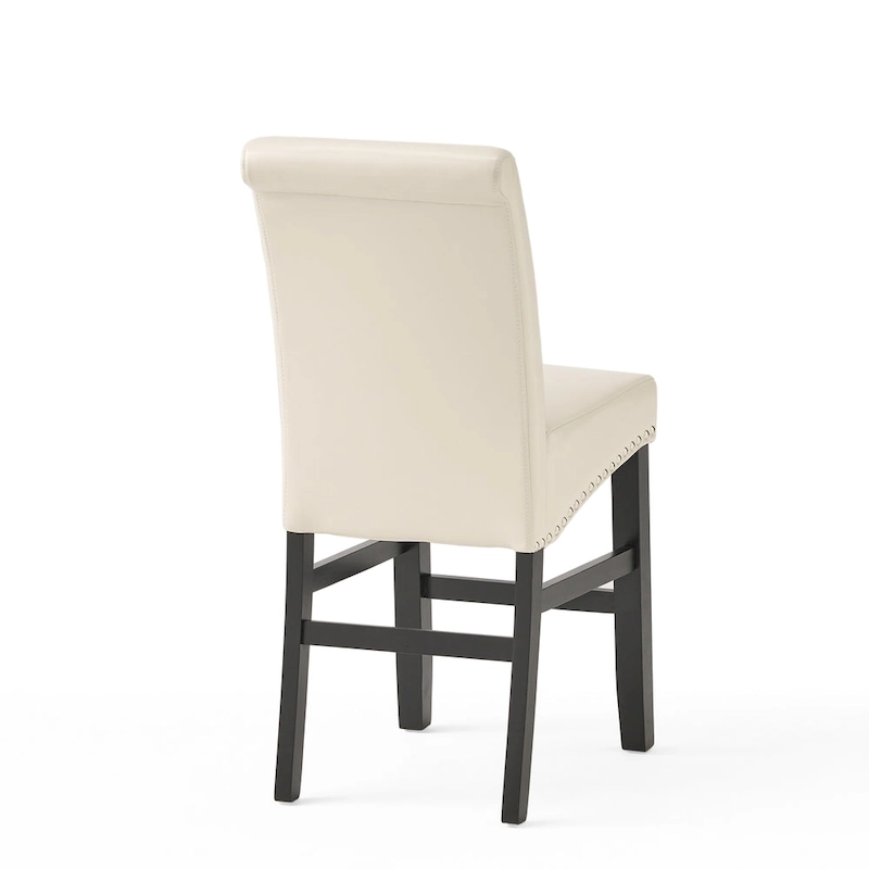 Lisette 41-inch Leather Counter Stool (Set of 2) by Christopher Knight Home